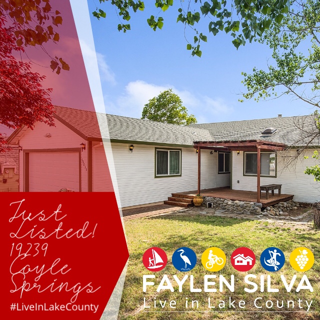 Just Listed: 19239 Coyle Springs Rd. Hidden Valley Lake!