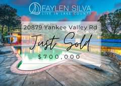 Image may contain: ‎outdoor, ‎text that says '‎DFAYLEN IN LAKE COUNTY FAYLEN SILVA LIVE 20879 Yankee Valley Rd Just-Gold Sold $700,000 $700 Iا‎'‎‎